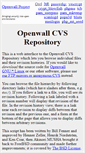 Mobile Screenshot of cvsweb.openwall.com